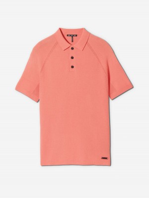 Hunter Sun Day Red 3D Knit Polo | 807HYFZDX