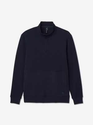 Navy Sun Day Red Hibrid Lightweight Quarter Zip | 752YODMWG