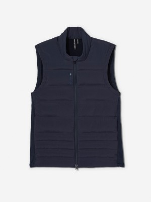 Navy Sun Day Red Insulated Grid Vest | 923NSZKOM