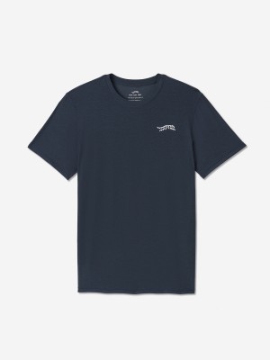 Navy Sun Day Red Performance Short Sleeve Tech Tee | 265MTGFVY