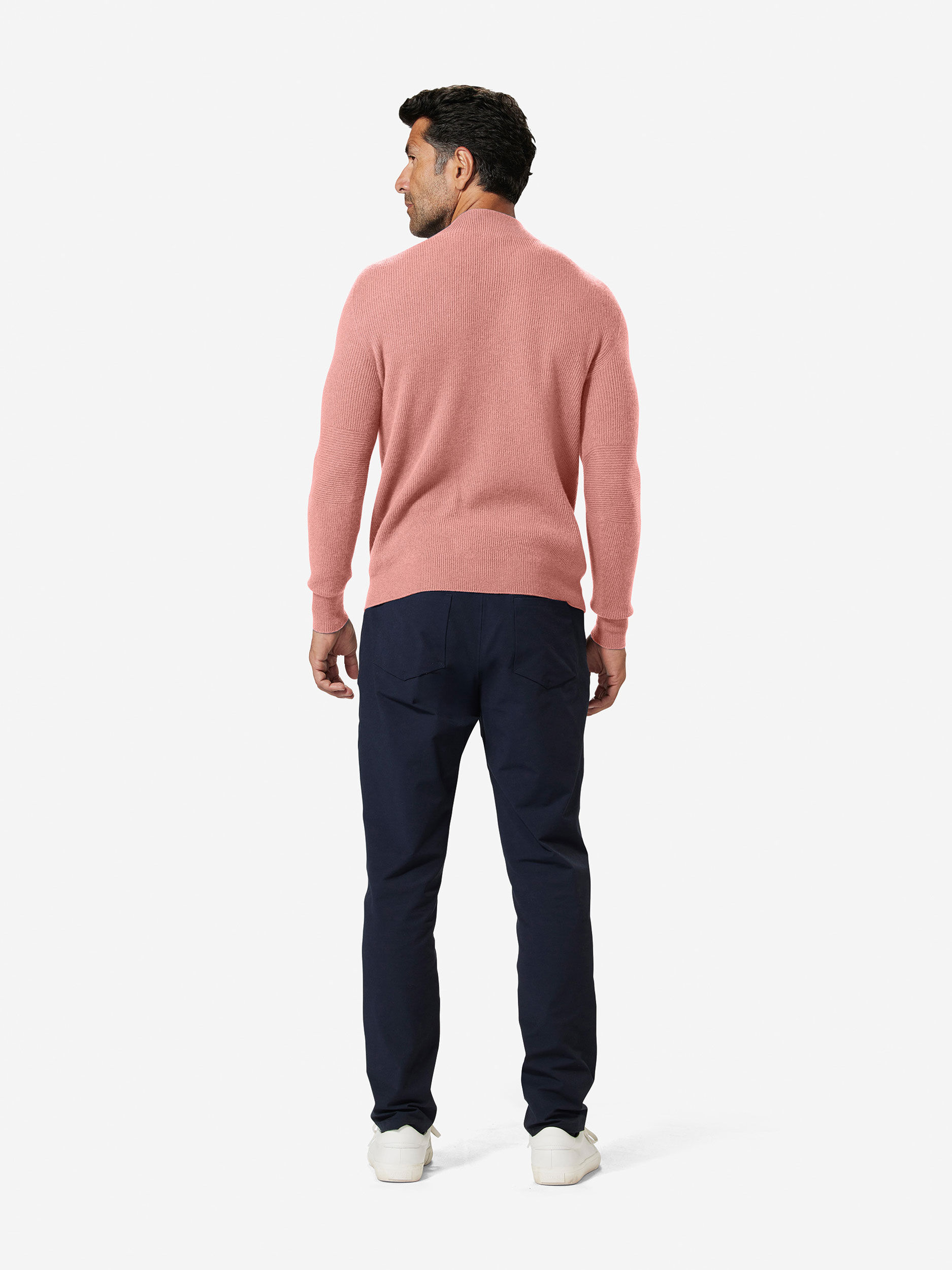 Ash Rose               Sun Day Red 3D Knit Cashmere Quarter Zip | 750PJXWMB