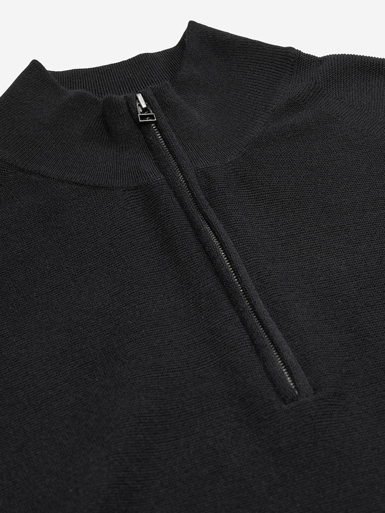 Black               Sun Day Red 3D Knit Lightweight Quarter Zip | 981KFYEBH