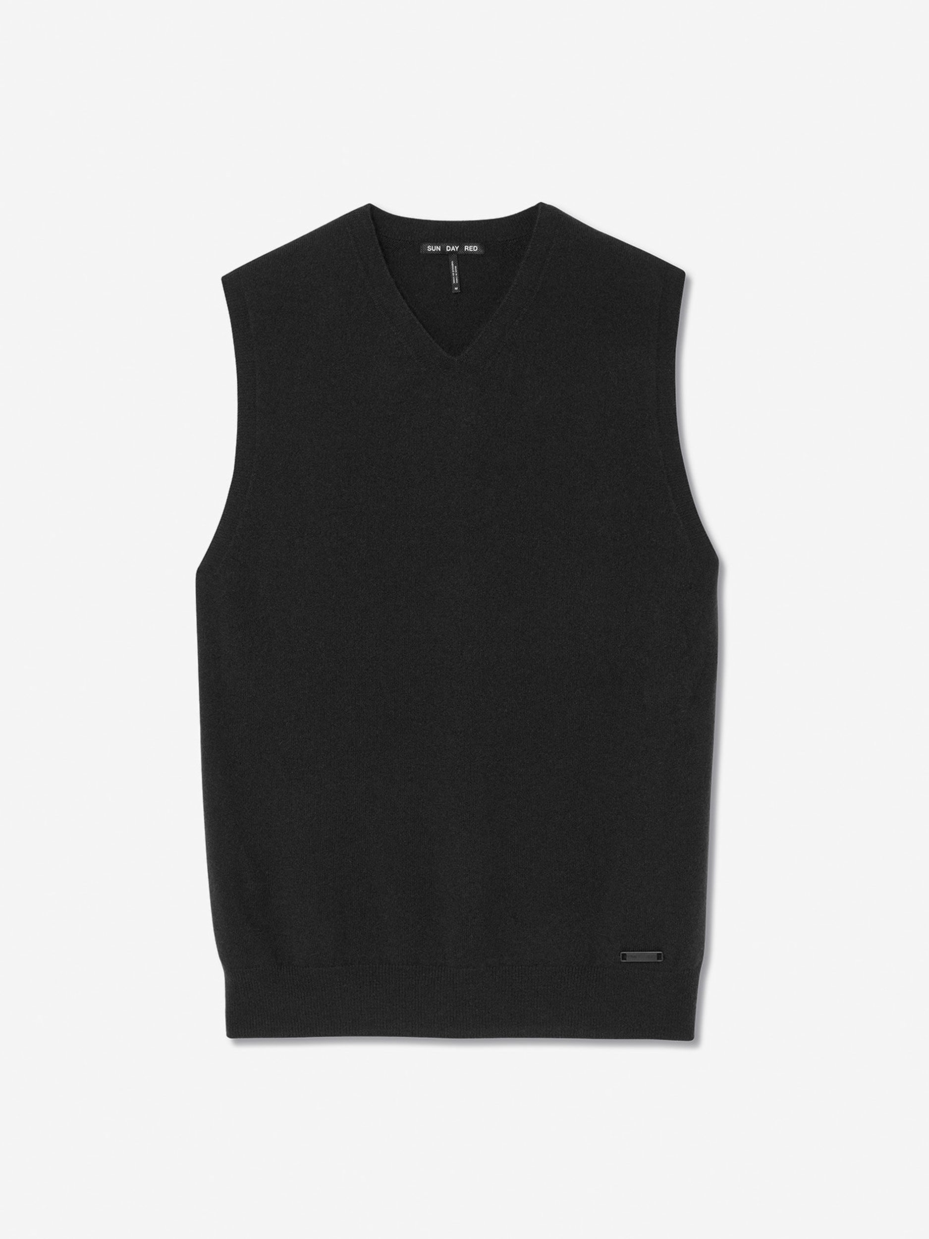 Black               Sun Day Red 3D Tour Cashmere Vest | 649XCVLZN