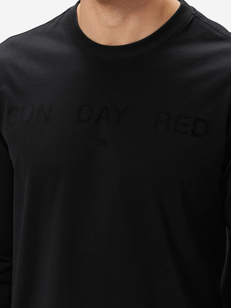 Black               Sun Day Red Long Sleeve Dark Nebula T-Shirt | 607ZKQNIH