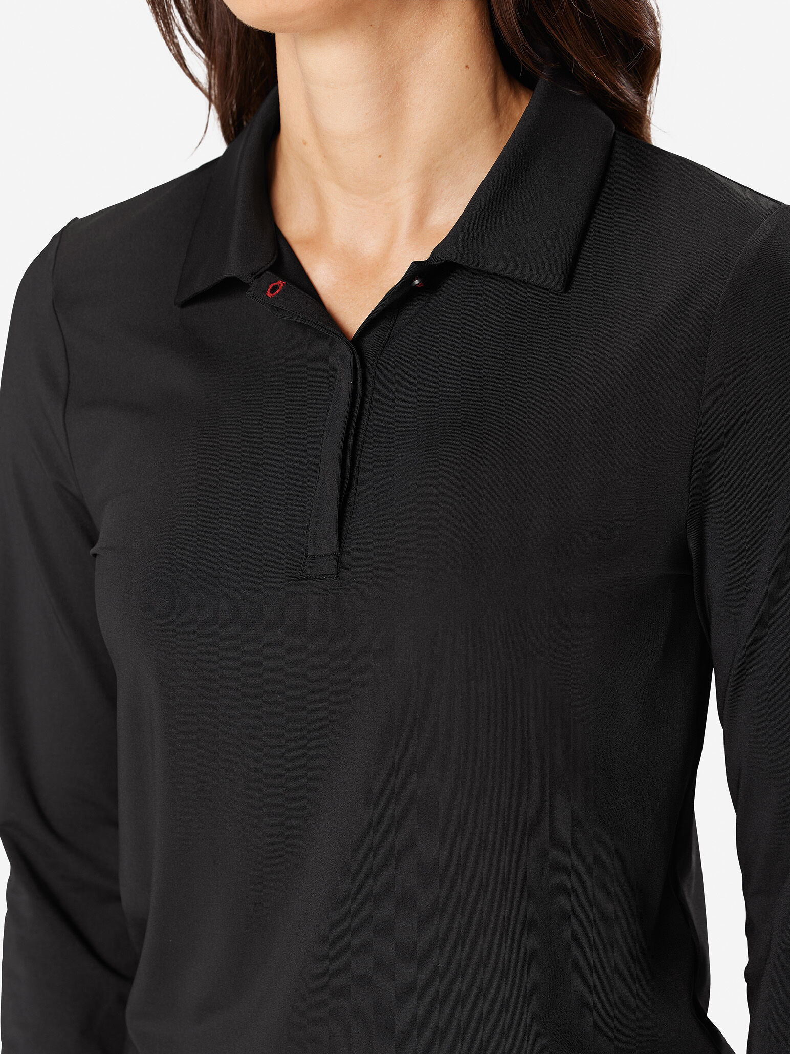 Black               Sun Day Red Long Sleeve Performance Victoria Polo | 190TBOCNW