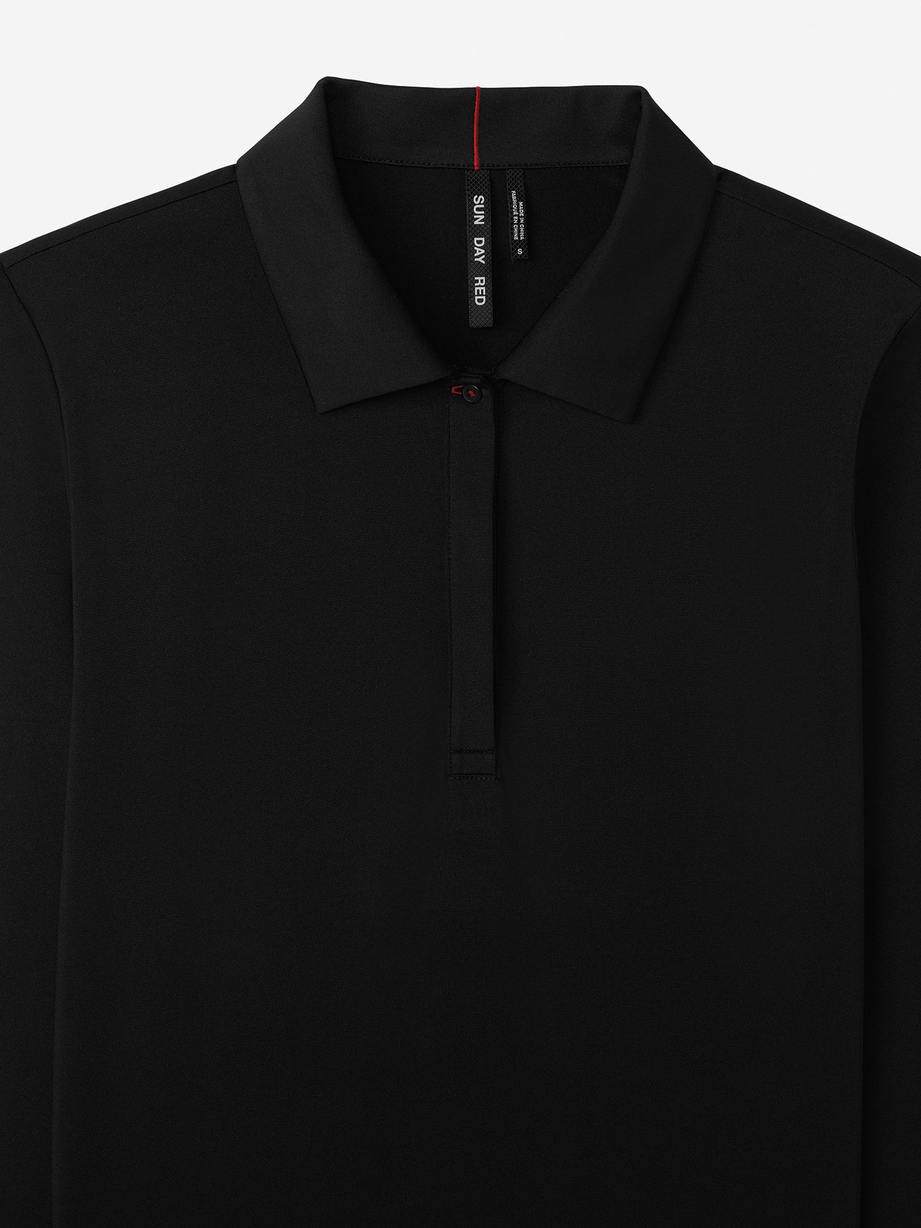 Black               Sun Day Red Long Sleeve Performance Victoria Polo | 190TBOCNW