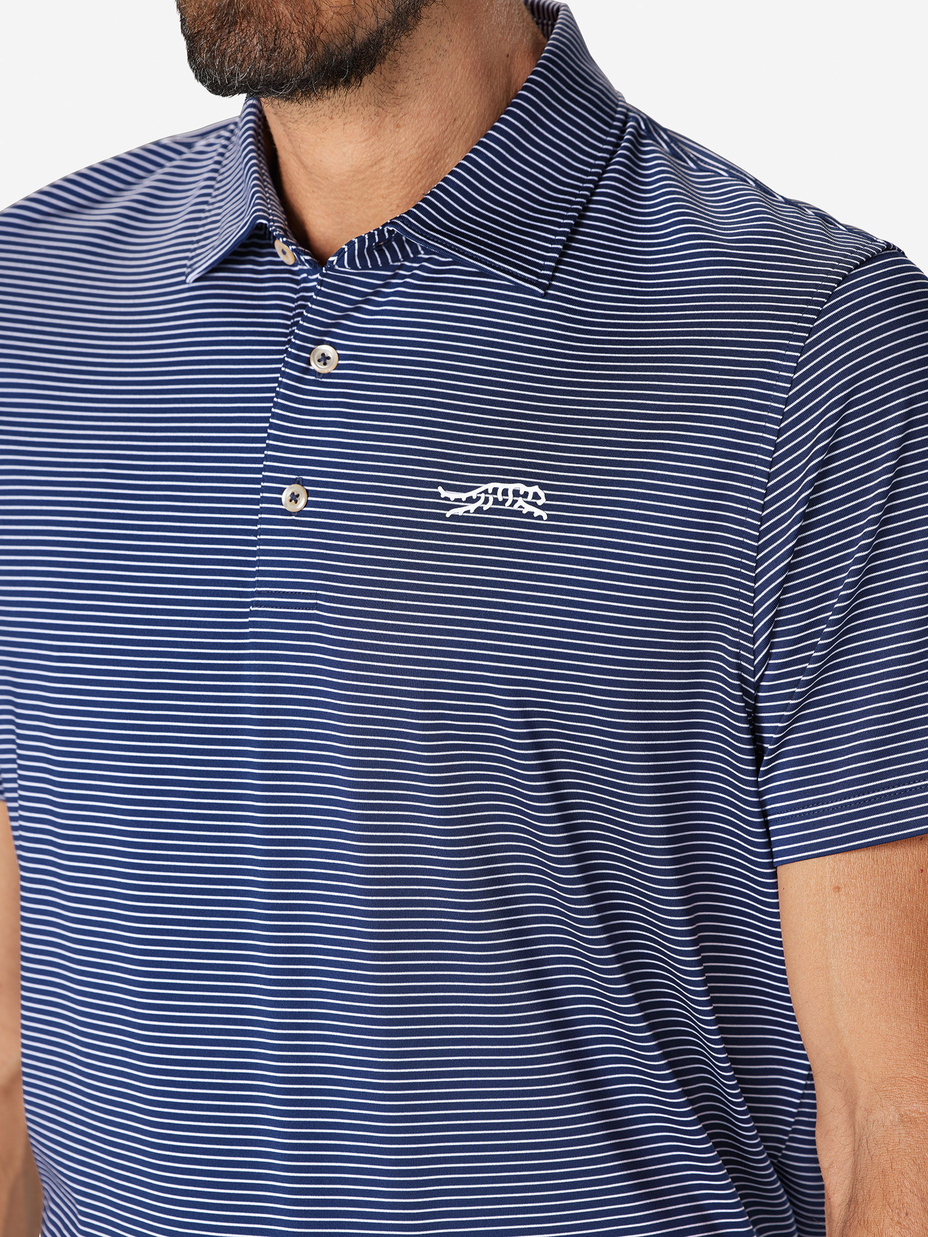 Medium Blue               Sun Day Red Classic Stripe Polo | 502FJPHOR