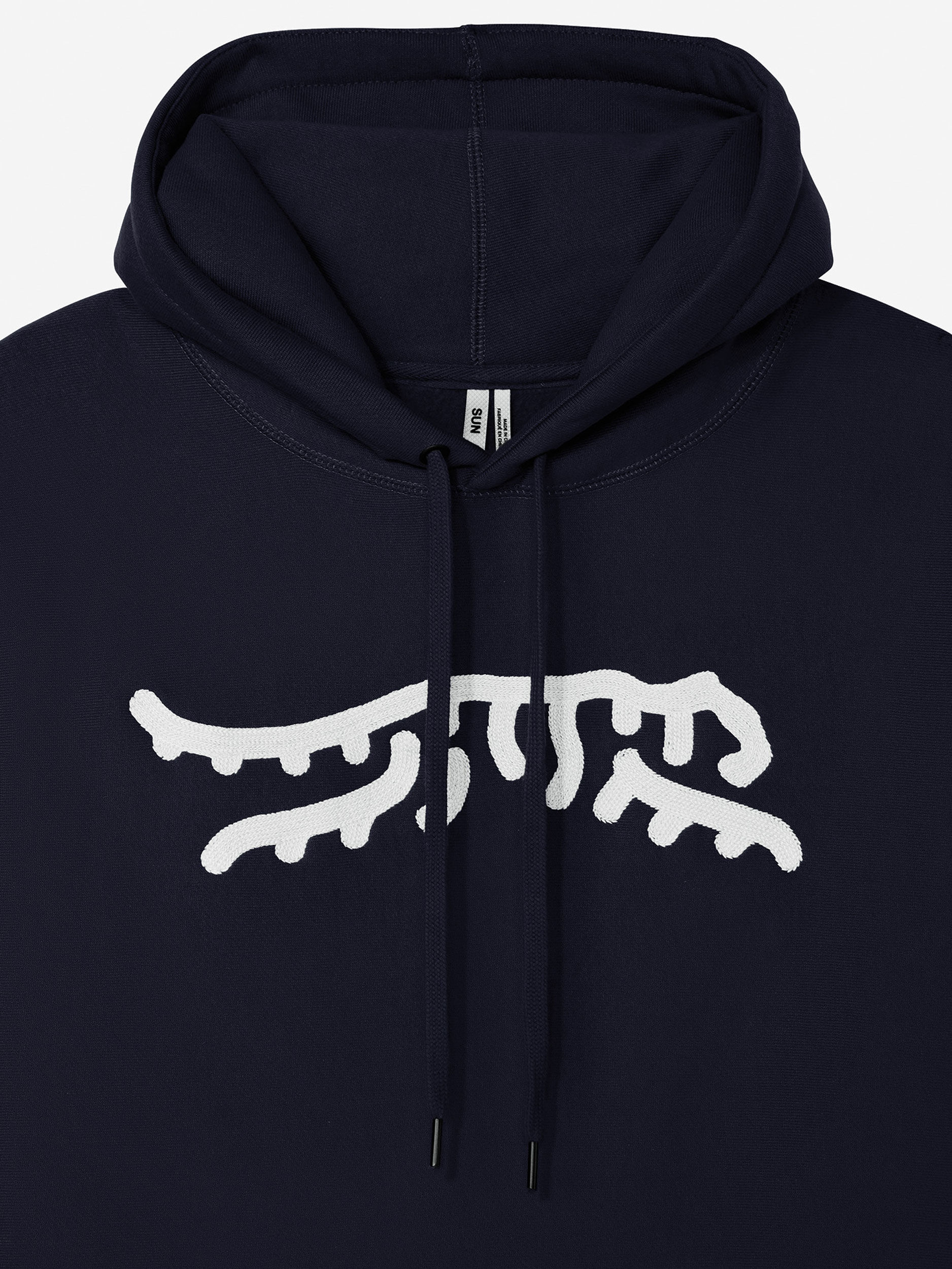 Navy/White               Sun Day Red Luare Chain Stitch Hoodie | 364GEZFAC