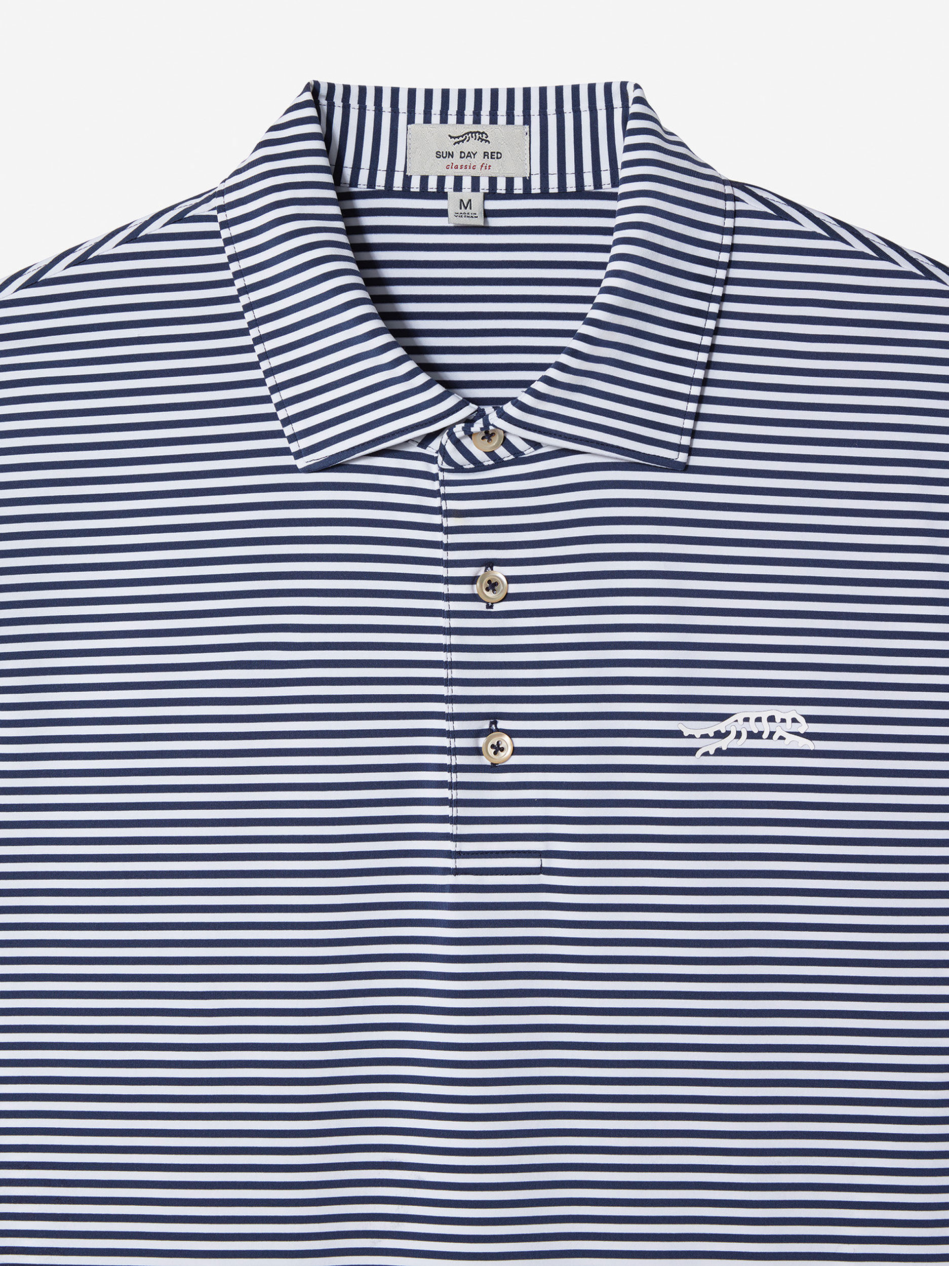 Navy White Stripe               Sun Day Red Monterey Stripe Polo | 341MZHCTS