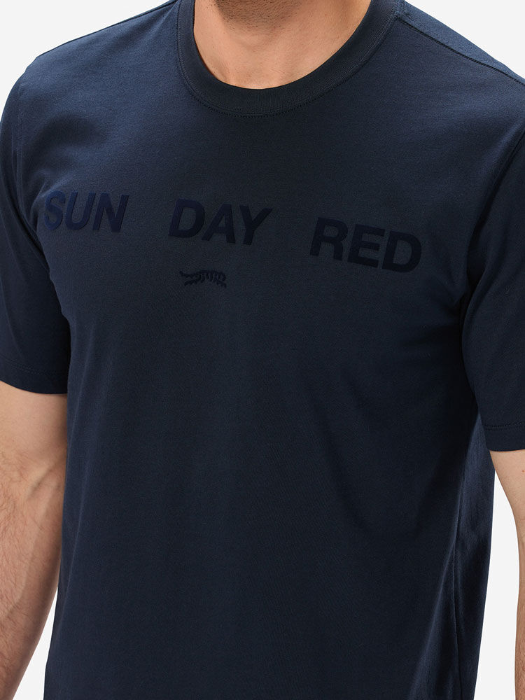 Navy               Sun Day Red SunDay T-Shirt | 723JYCUKO