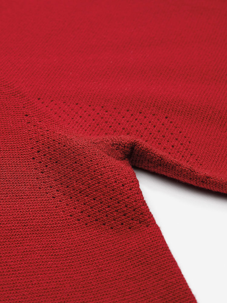 Sunday Red               Sun Day Red 3D Knit Lightweight Crew | 067KEVNYX