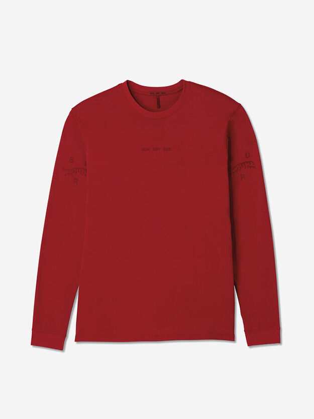 Sunday Red               Sun Day Red Long Sleeve Dark Matter T-Shirt | 359NSYEFP