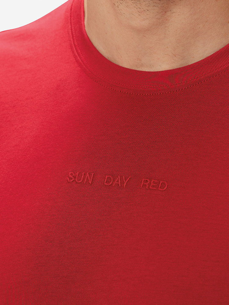 Sunday Red               Sun Day Red Short Sleeve Dark Matter T-Shirt | 798PMVQIJ