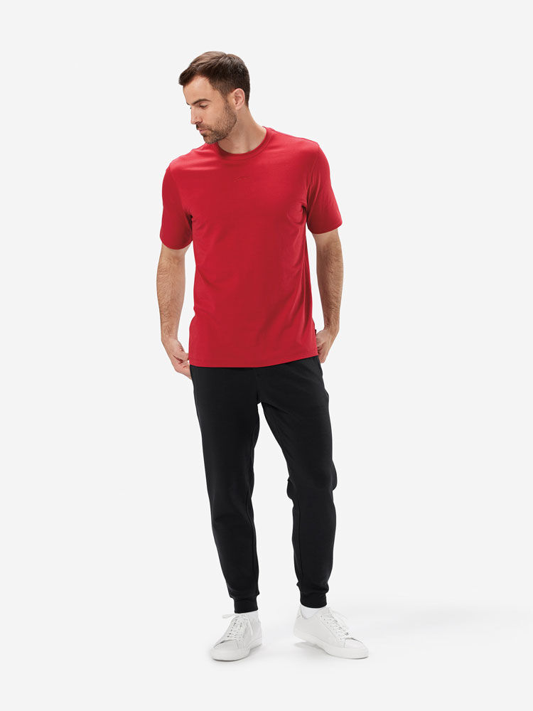 Sunday Red               Sun Day Red Short Sleeve Dark Nebula T-Shirt | 536WKULPF