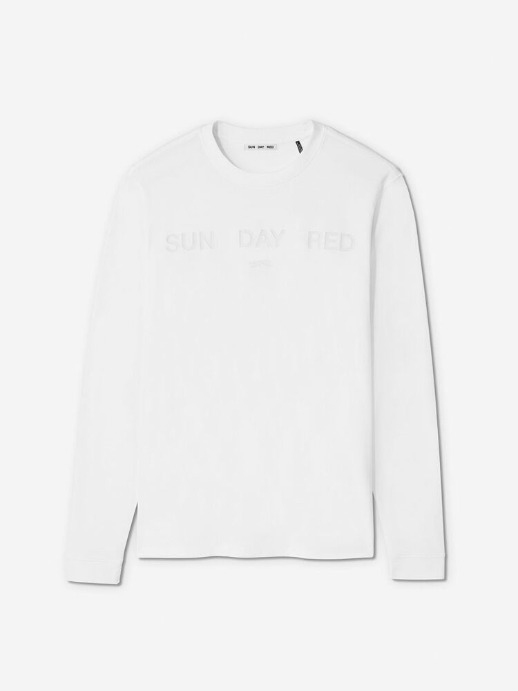 White               Sun Day Red Long Sleeve Dark Nebula T-Shirt | 278YVMLEC